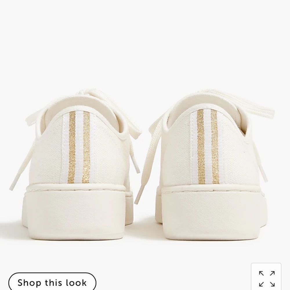 J. Crew Platform sneakers with stripe - Picture 5 of 9